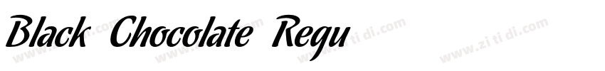 Black Chocolate Regu字体转换